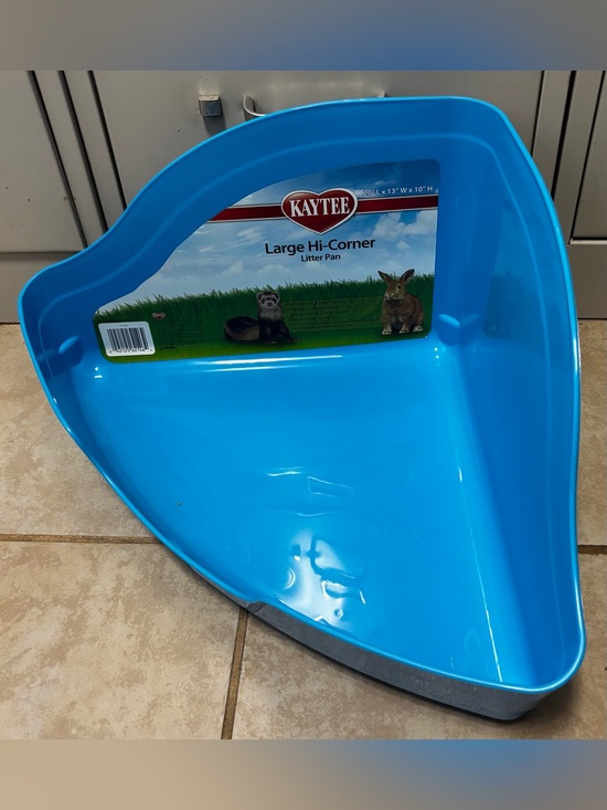 Kaytee Other - Kaytee Small Animal Large Light Blue Hi-Corner Litter Pan
